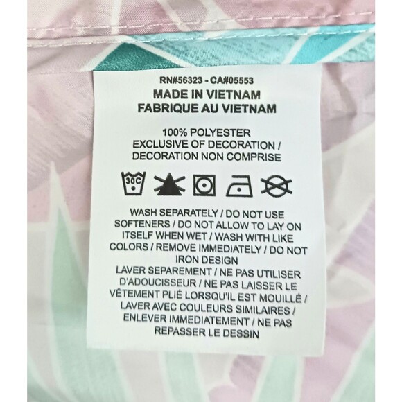 NEW Nike Windrunner Crop Hoodie Nylon Poly Jacket Tropical Floral Sz L - Picture 10 of 12